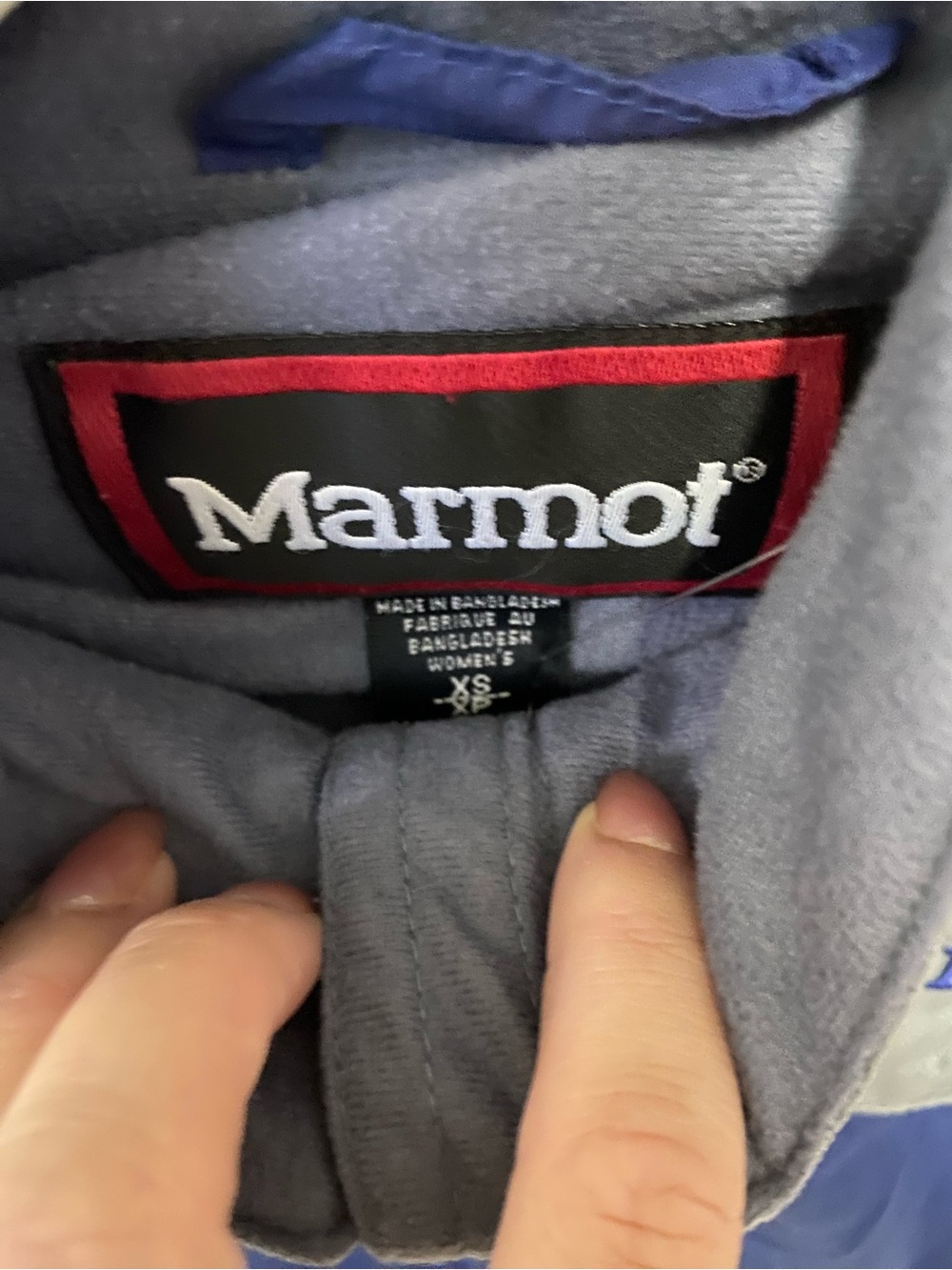 Marmot Women's Blue and Gray Lightweight Windbreaker Jacket - Picture 4 of 4